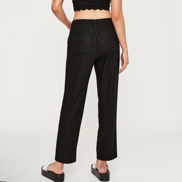 SUPRE Pants - Supré black linen pants